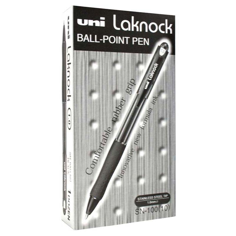 Uni Laknock 1.0mm Retractable Medium Pens