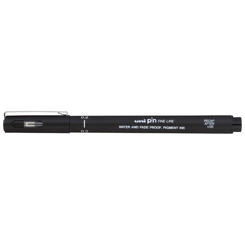 Uni Pin Permanent Pen Black Fineliners