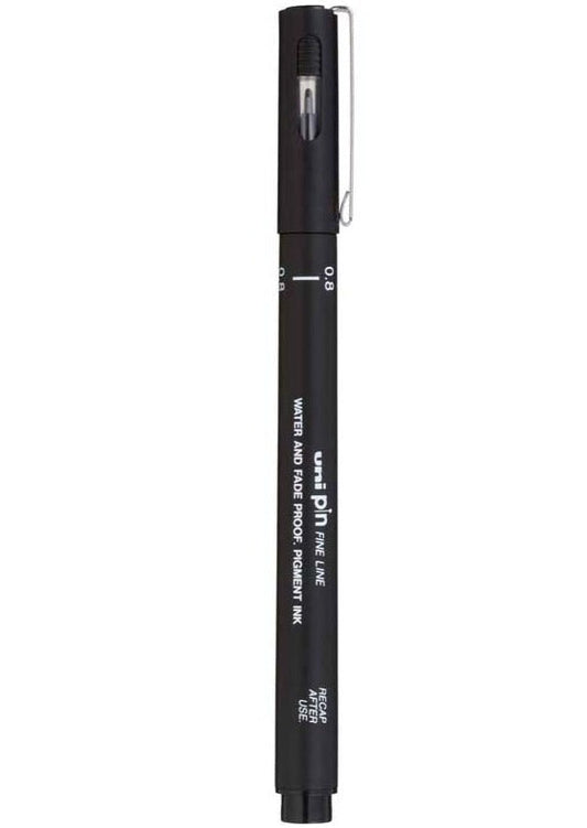 Uni Pin Permanent 0.8mm Fineliners