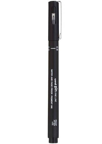 Uni Pin Permanent 0.8mm Fineliners