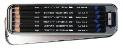 Derwent Watersoluble Sketching Tin Of 6