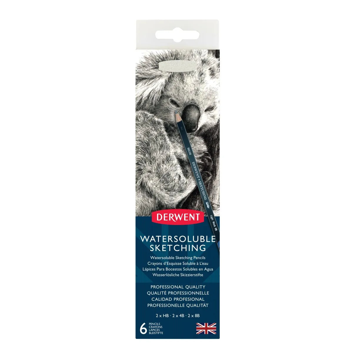 Derwent Watersoluble Sketching Tin Of 6