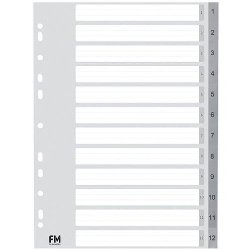 FM Indices Size A4 Grey Polypropylene – The Ink Spot