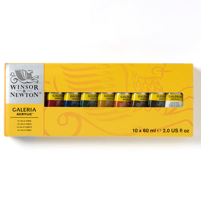 Winsor & Newton Galeria 60ml Acrylic Paints Set Of 10