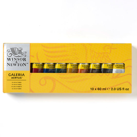 Winsor & Newton Galeria 60ml Acrylic Paints Set Of 10
