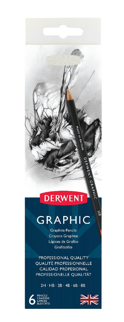 Derwent Graphic Pencils Tin of 6