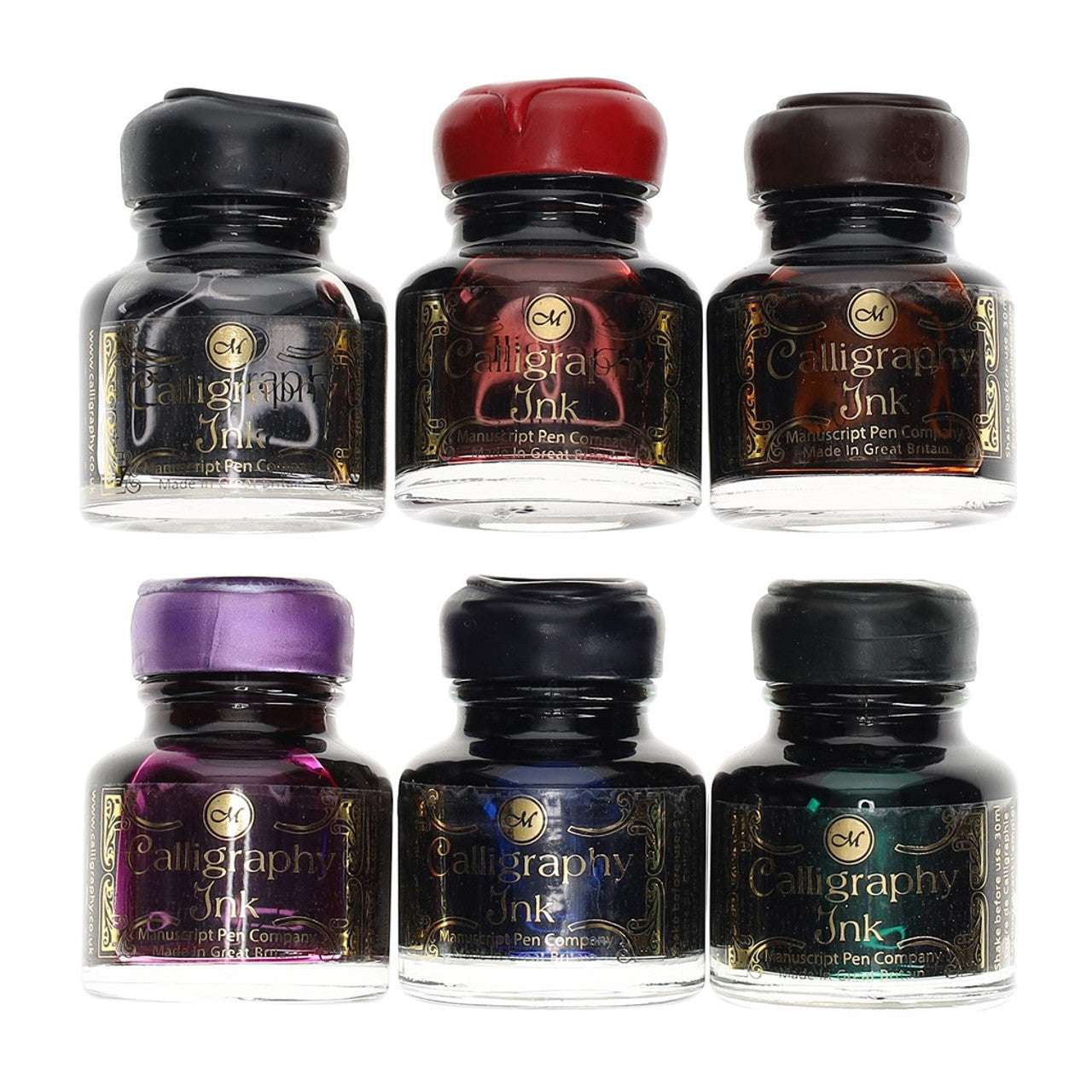 Manuscript 30ml Calligraphy Gift Assorted Inks Set Of 6