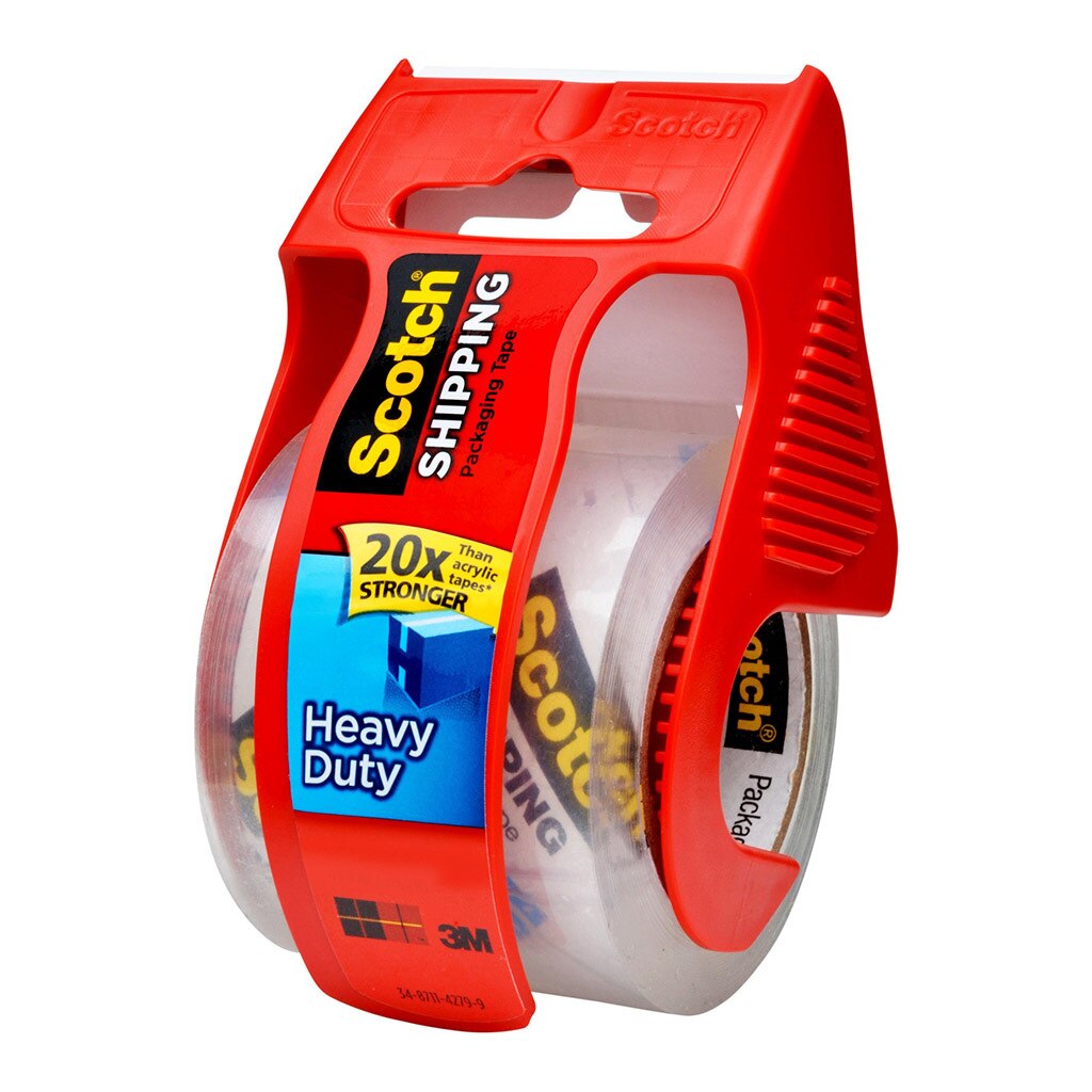 Scotch Heavy Duty Shipping Tape 142 48mmx20m Clear On Dispenser