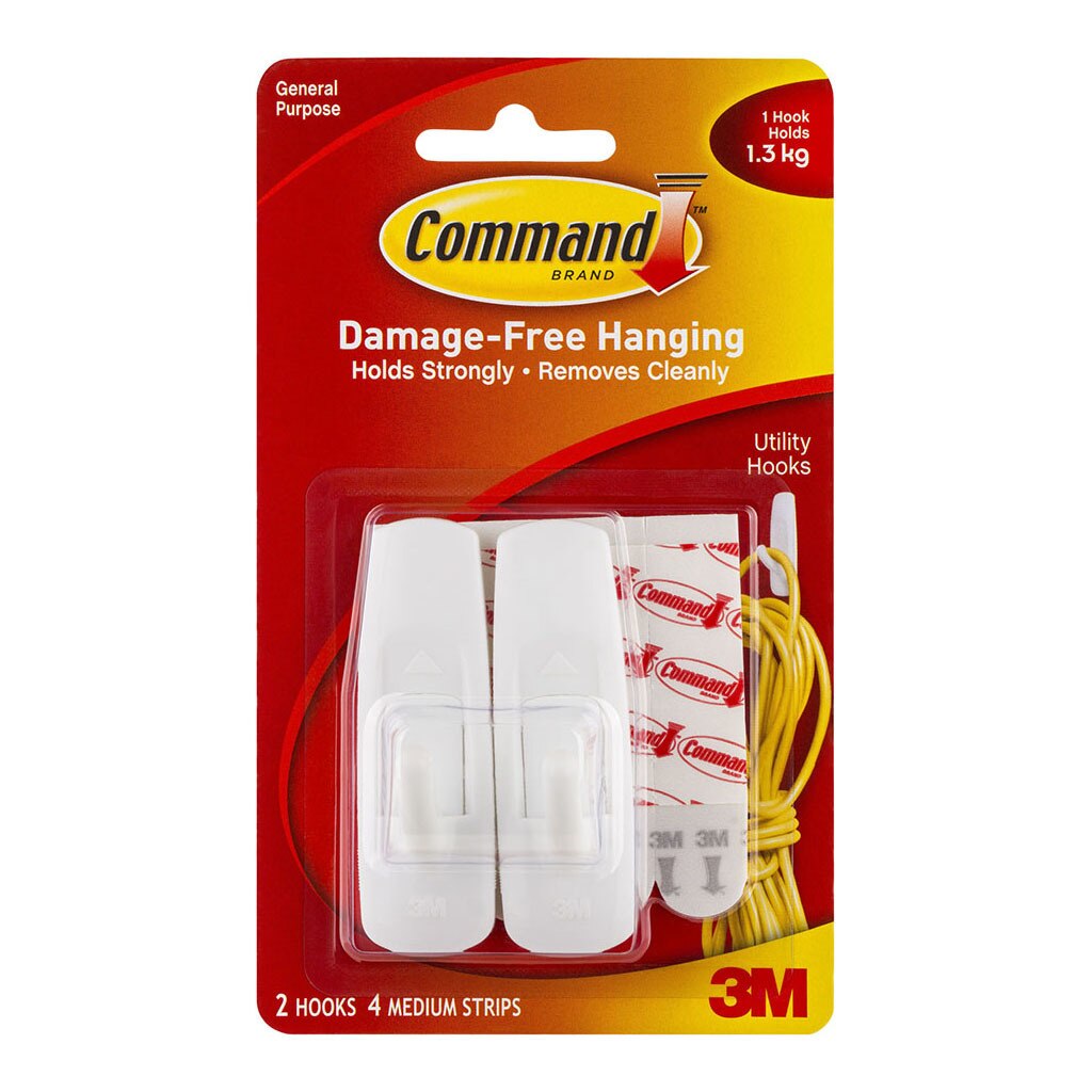 Command Hook 17001 Medium White