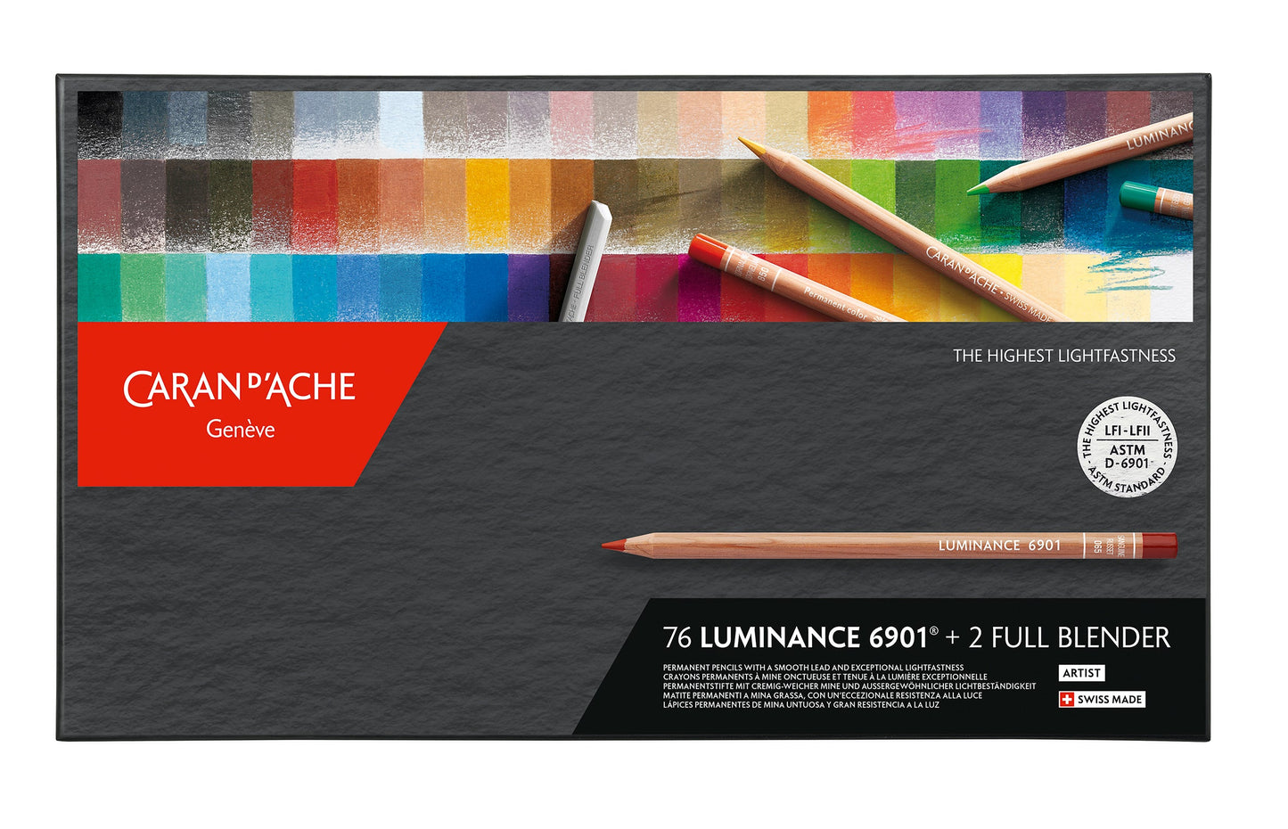 Caran D'ache Luminance 6901 Colouring Pencil Set of 76