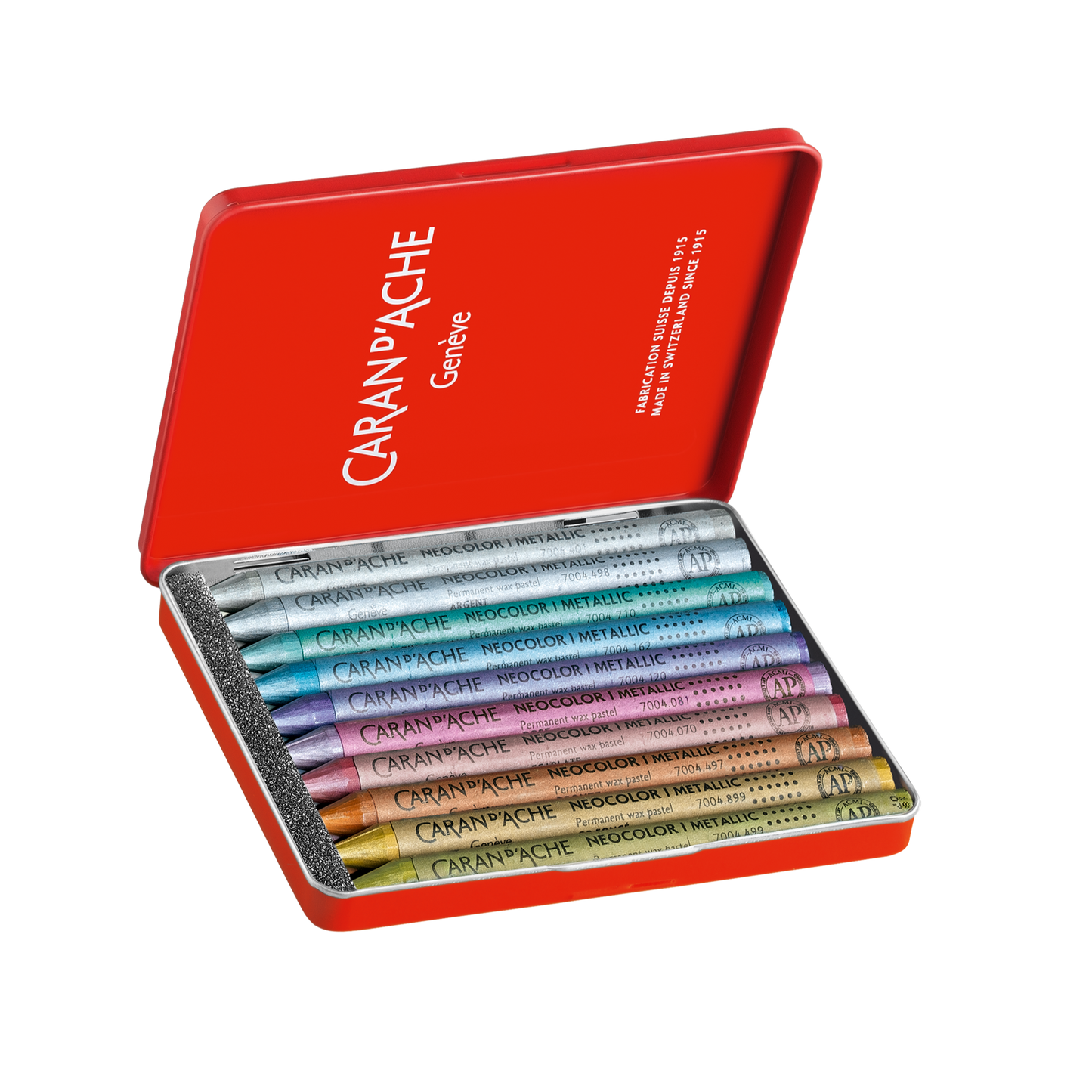 Caran D'ache Neocolor 1 Oil Pastel Set of 10 Metallics