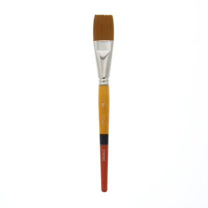 Princeton Snap! 9650 Short Handle Gold Taklon Stroke Brushes