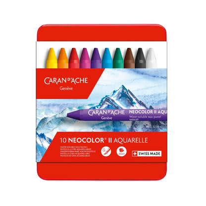 Caran D'ache Neocolor II Aquarelle Crayons Set of 10