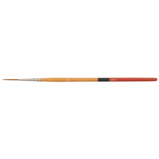 Princeton Snap! 9650 Short Handle Gold Taklon Liner Size 2 Brush