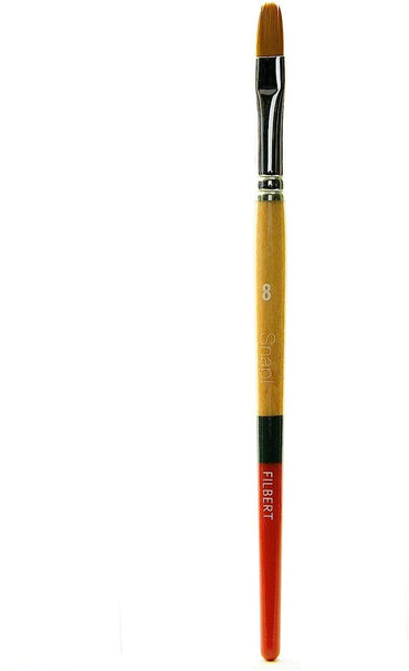 Princeton Snap! 9650 Short Handle Gold Taklon Filbert Brushes