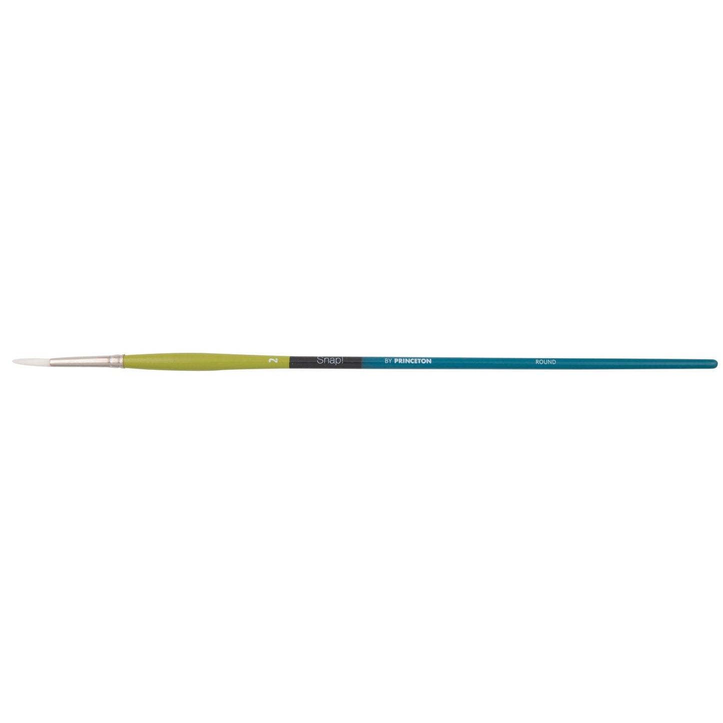 Princeton Snap! 9800 Long Handle White Synthetic Taklon Round Brushes