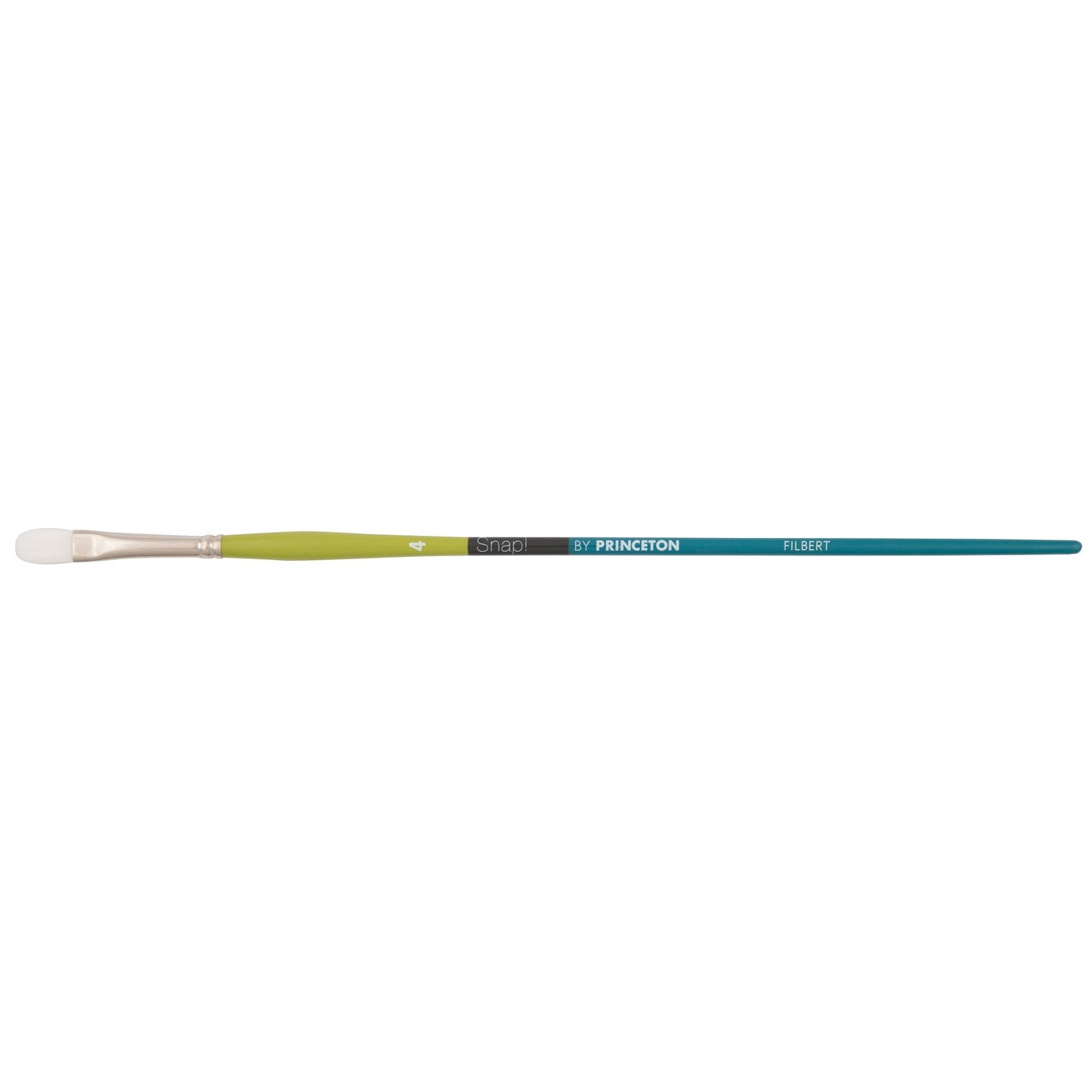 Princeton Snap! 9800 Long Handle White Synthetic Taklon Filbert Brushes