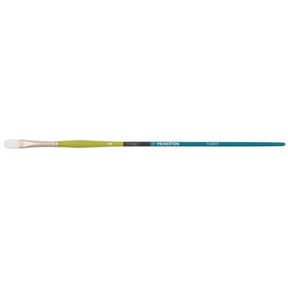 Princeton Snap! 9800 Long Handle White Synthetic Taklon Filbert Brushes