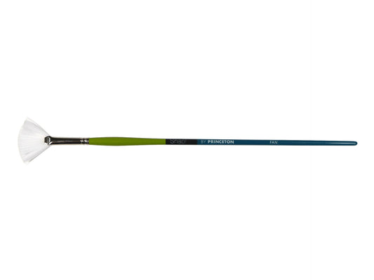 Princeton Snap! 9800 Long Handle White Synthetic Taklon Fan Size 4 Brush