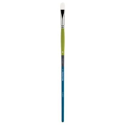 Princeton Snap! 9800 Long Handle White Synthetic Taklon Filbert Brushes