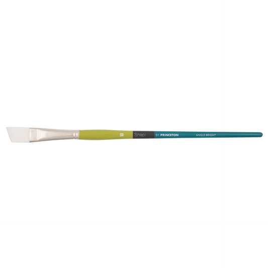 Princeton Snap! 9800 Long Handle White Taklon Angle Bright Size 10 Brush