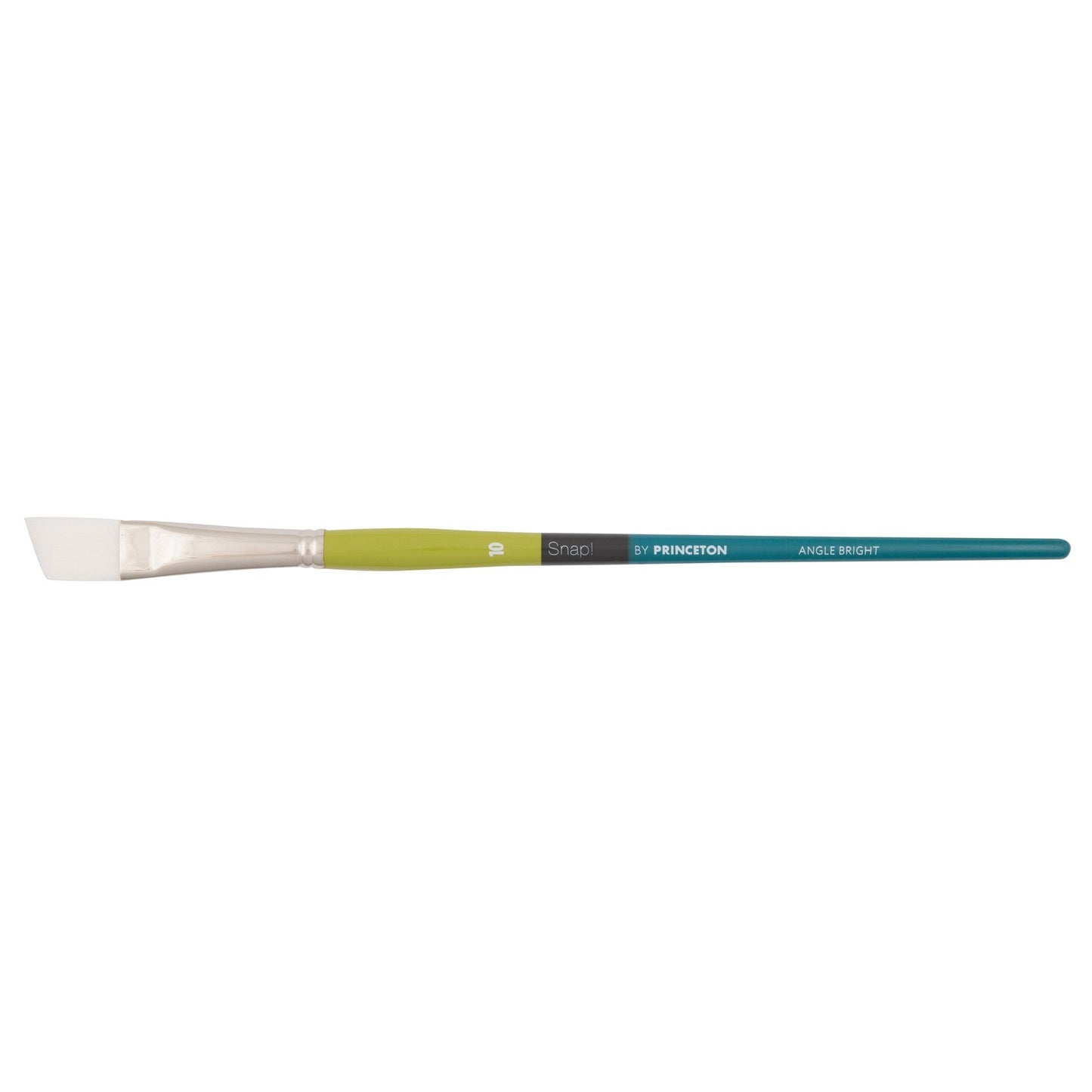 Princeton Snap! 9800 Long Handle White Taklon Angle Bright Size 10 Brush