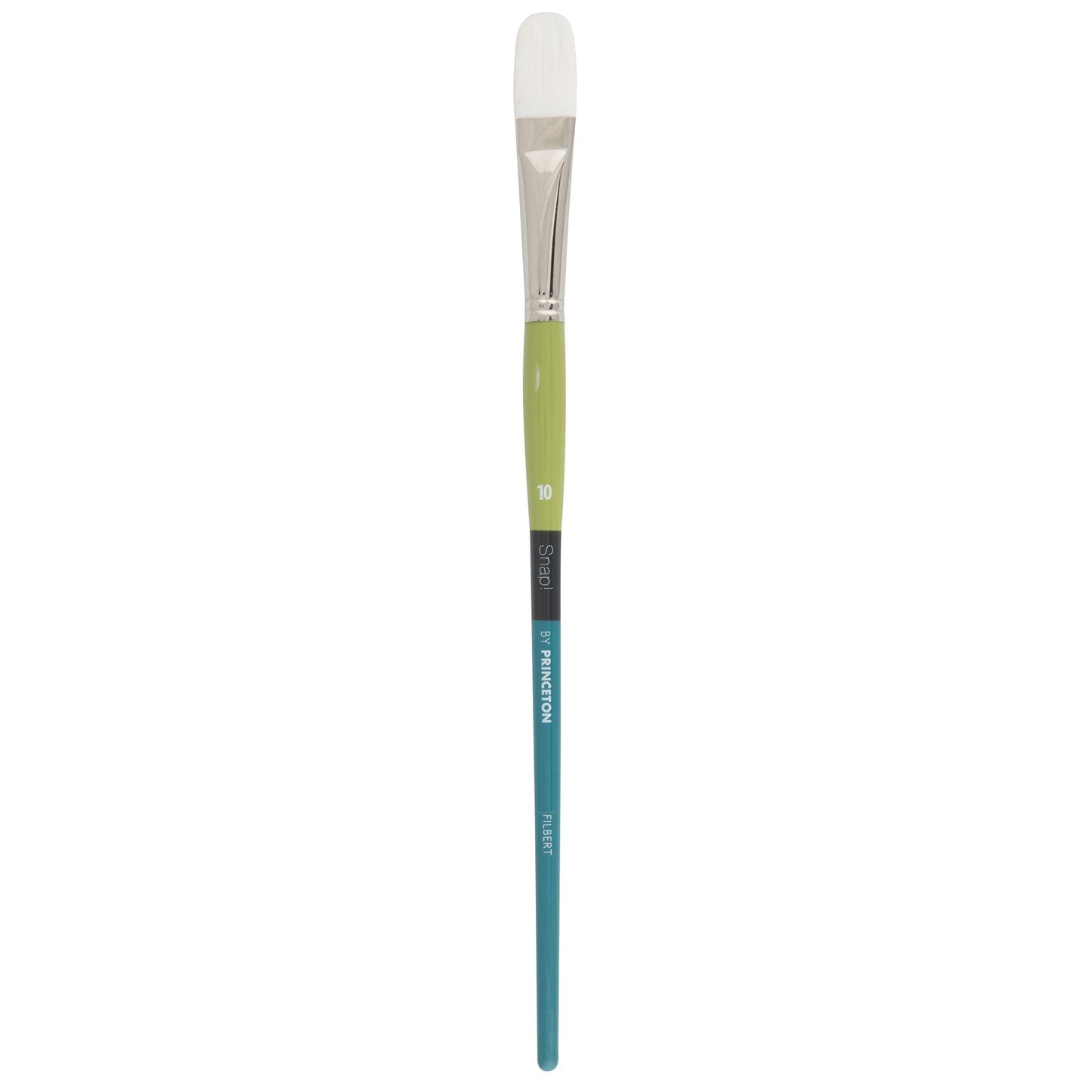 Princeton Snap! 9800 Long Handle White Synthetic Taklon Filbert Brushes