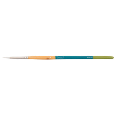 Princeton Snap! 9850 Short Handle White Taklon Round Brushes