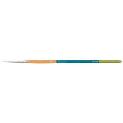 Princeton Snap! 9850 Short Handle White Taklon Round Brushes