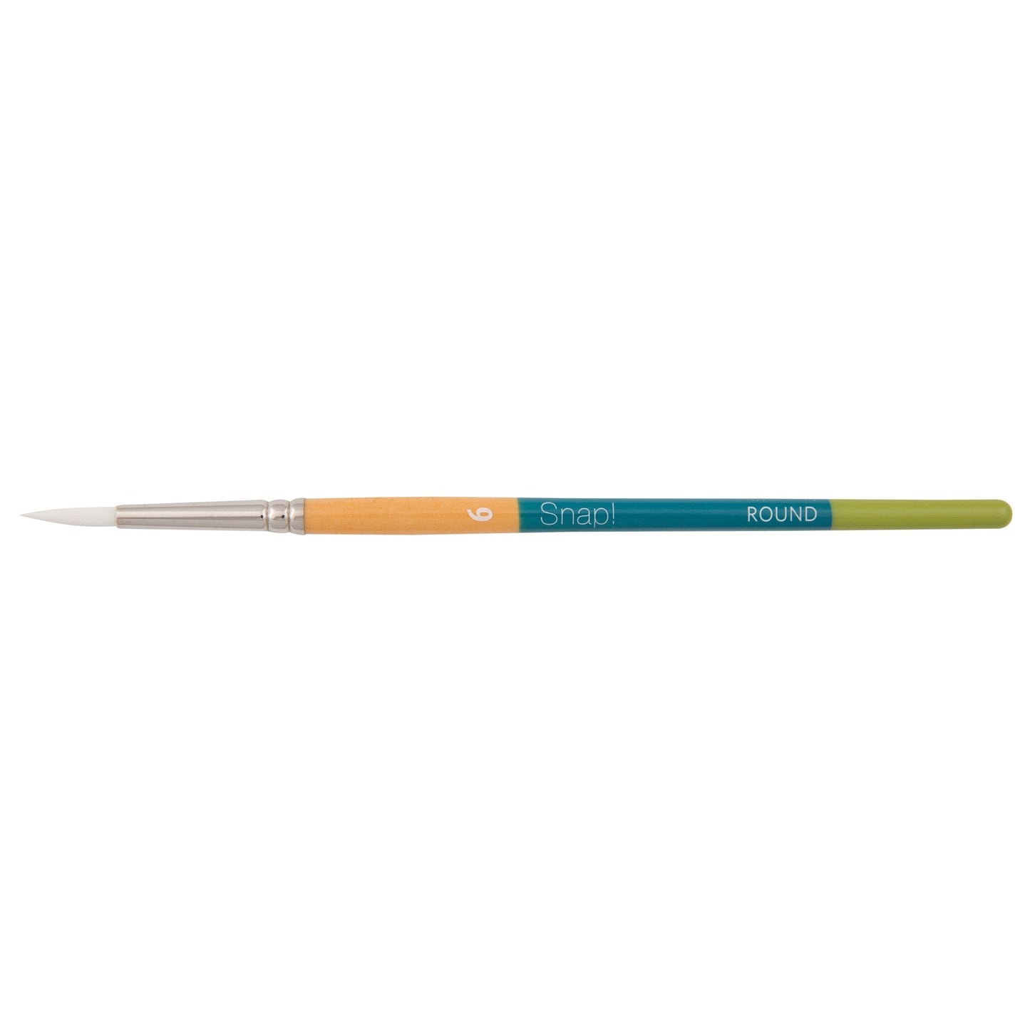 Princeton Snap! 9850 Short Handle White Taklon Round Brushes