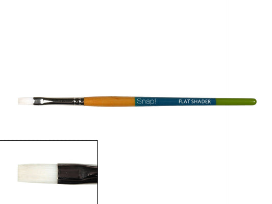 Princeton Snap! 9850 Short Handle White Taklon Flat Shader Brushes