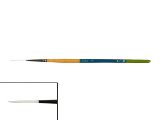 Princeton Snap! 9850 Short Handle White Taklon Liner Size 4 Brush