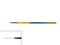 Princeton Snap! 9850 Short Handle White Taklon Liner Size 4 Brush