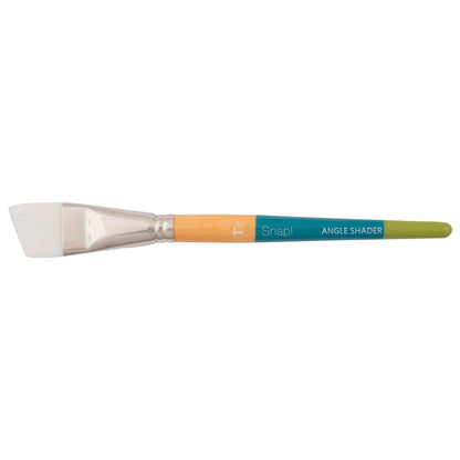 Princeton Snap! 9850 Short Handle White Taklon Angle Shader Size 1 Brush