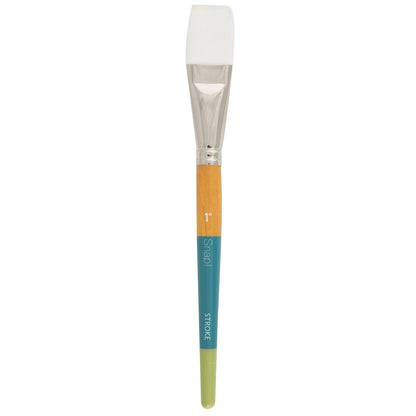 Princeton Snap! 9850 Short Handle White Taklon Stroke 1" Brush