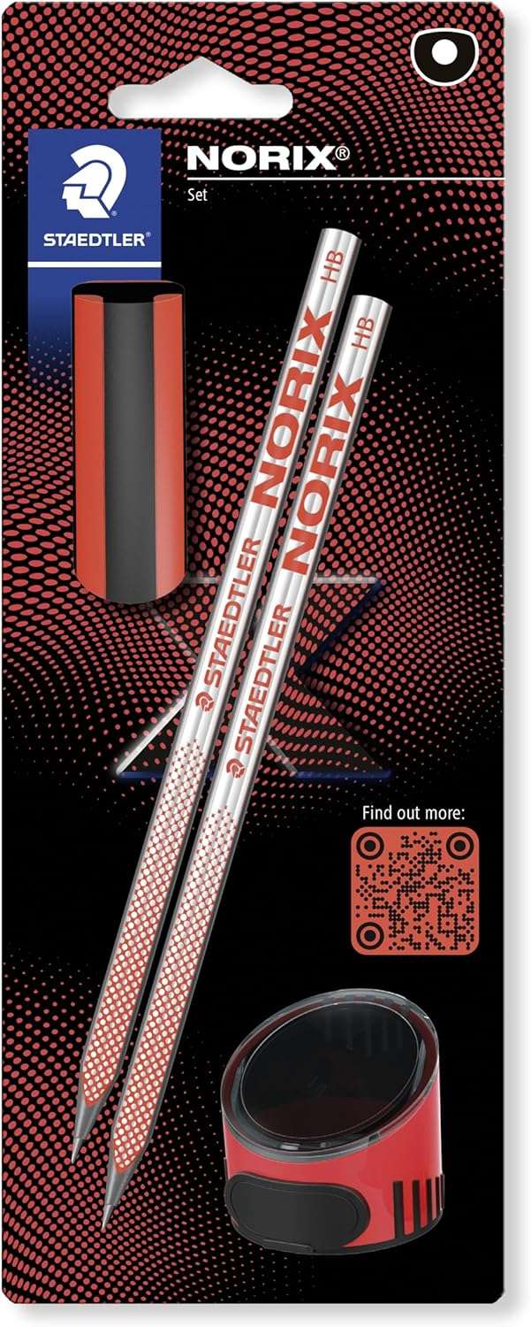 NORIX® 181  Graphite pencil coral Set Red