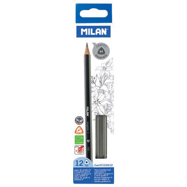 Milan Triangular Graphite Pencils Set Of 12