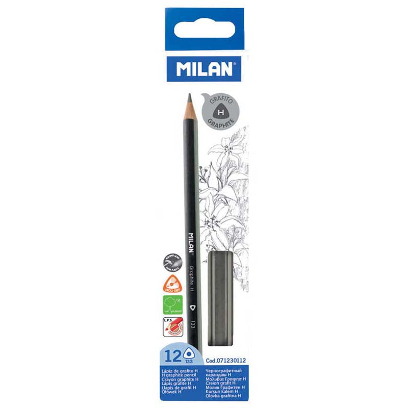 Milan Triangular Graphite Pencils Set Of 12