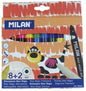 Milan Maxi Magic Fibre Tip Water Based Pens 3.25mm   8 Colours + 2 Magic Pens