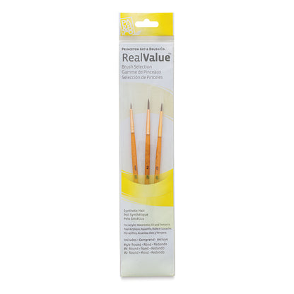 Princeton Real Value Synthetic 9105 Brushes Set Of 3
