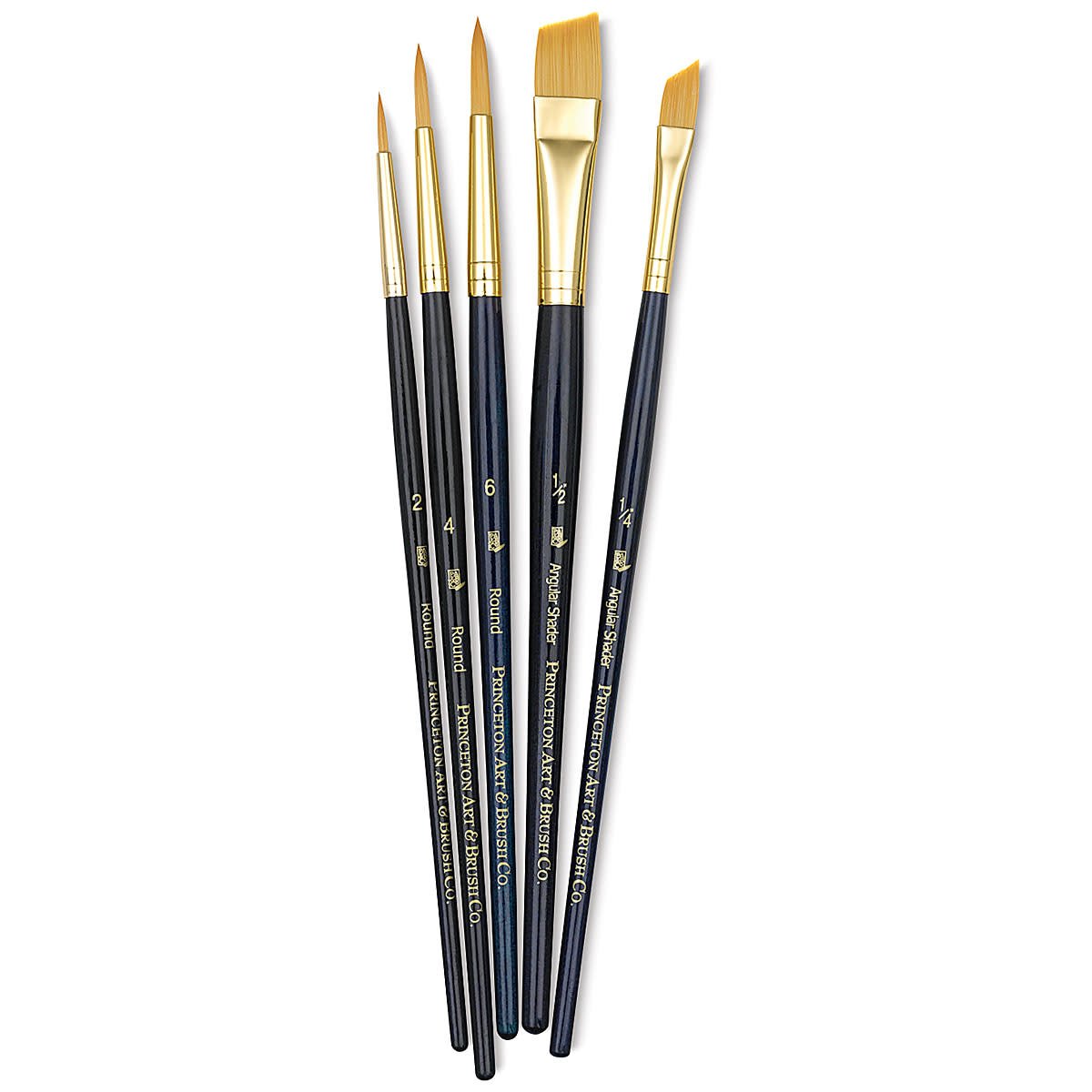 Princeton Real Value Synthetic Golden Taklon 9139 Brushes Set Of 5