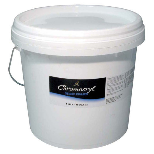Chromacryl Gesso Primer Medium 4 Litre