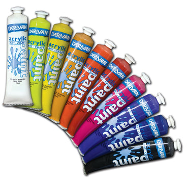 Derivan Acrylic Student Paint Set of 10 x 75ml