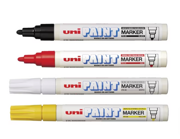 Uni 2.8mm Bullet Tip Assorted Paint Markers Set of 4