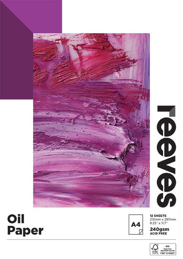 Reeves Oil 240gsm 12 Sheet Pads