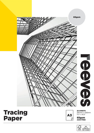 Reeves Tracing 65gsm 25 Sheet Pads