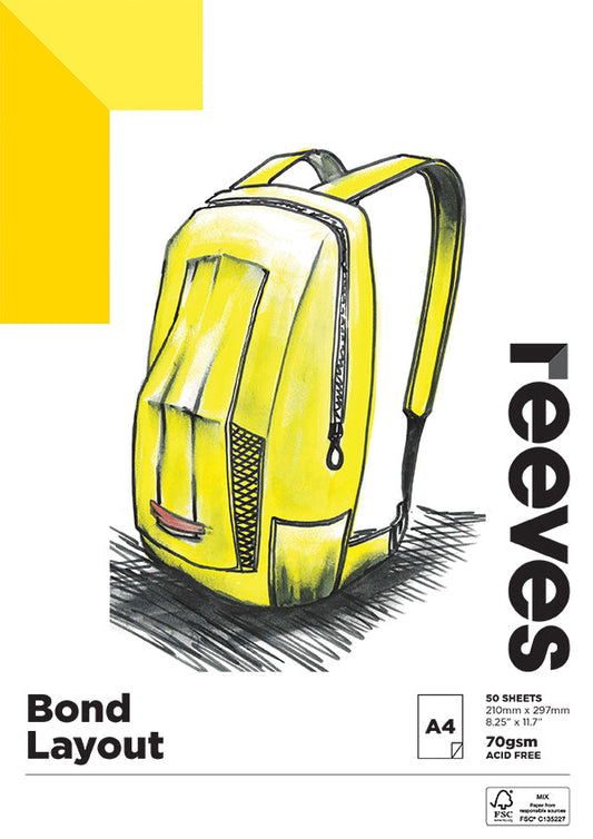Reeves Bond 70gsm 50 Sheet Pads