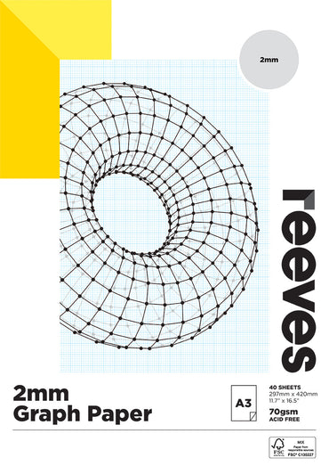 Reeves Graph 2mm 70gsm 40 Sheet Pads