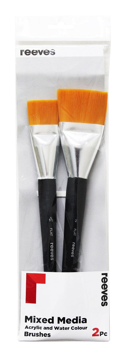 Reeves Mixed Media Golden Synthetic Brushes Set of 2
