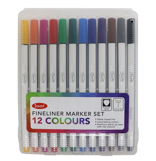 Jasart 0.4mm Fineliners Set Of 12